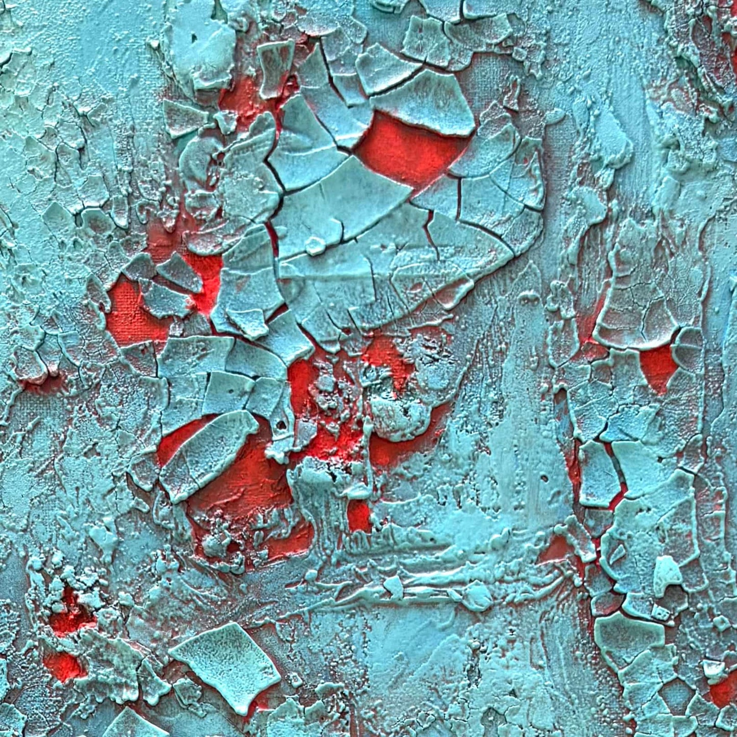 original textured art for slae mixed media crackled red and blue absract painting for purchase fadidiab.art