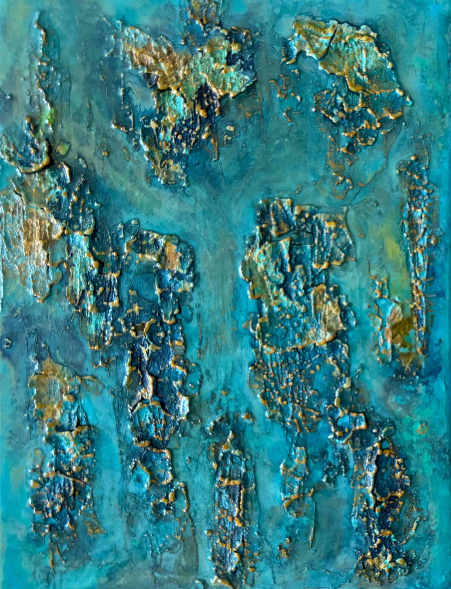 resin art acrylic painting seascape crackled ocean artwork fadi diab