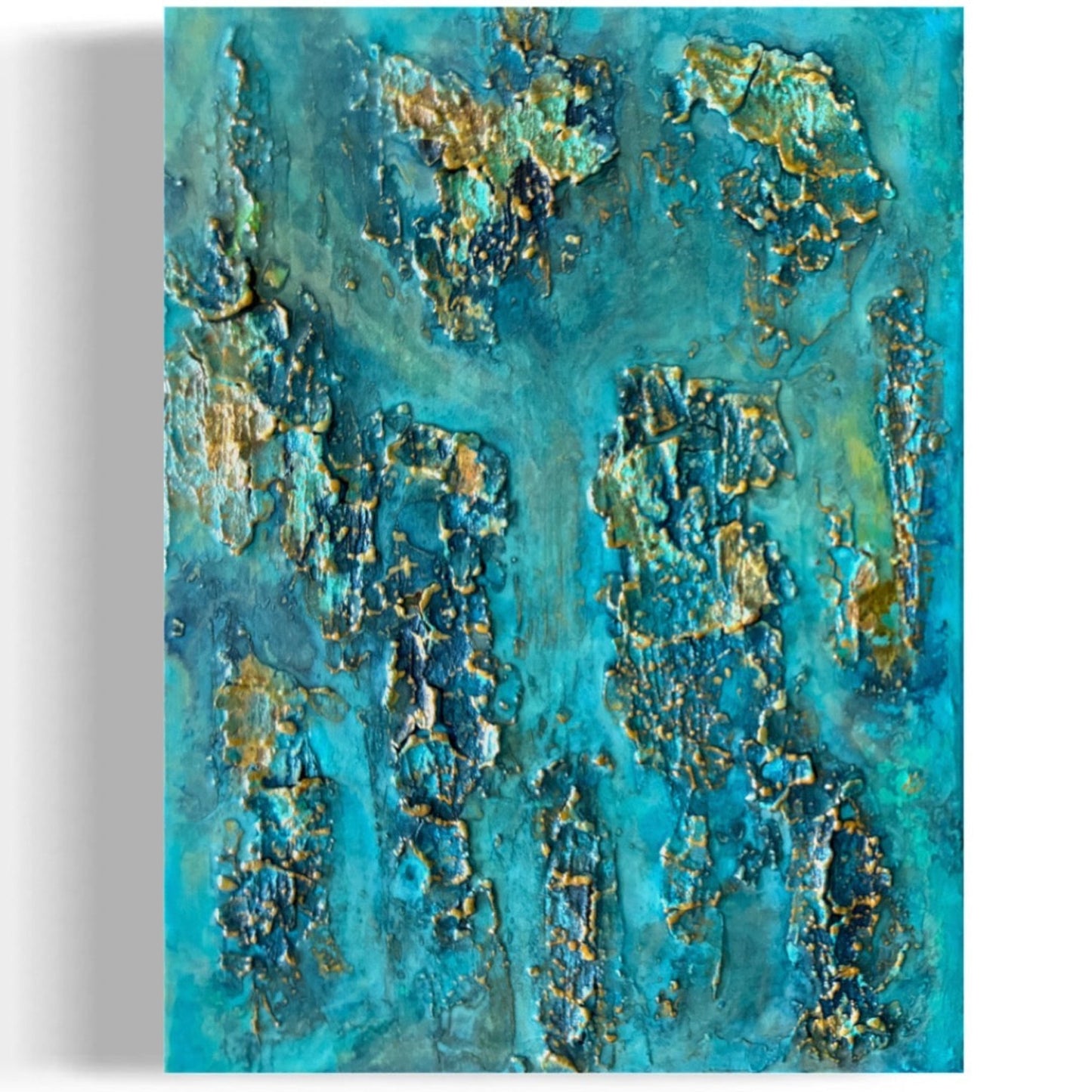 resin art acrylic painting seascape crackled ocean artwork fadi diab