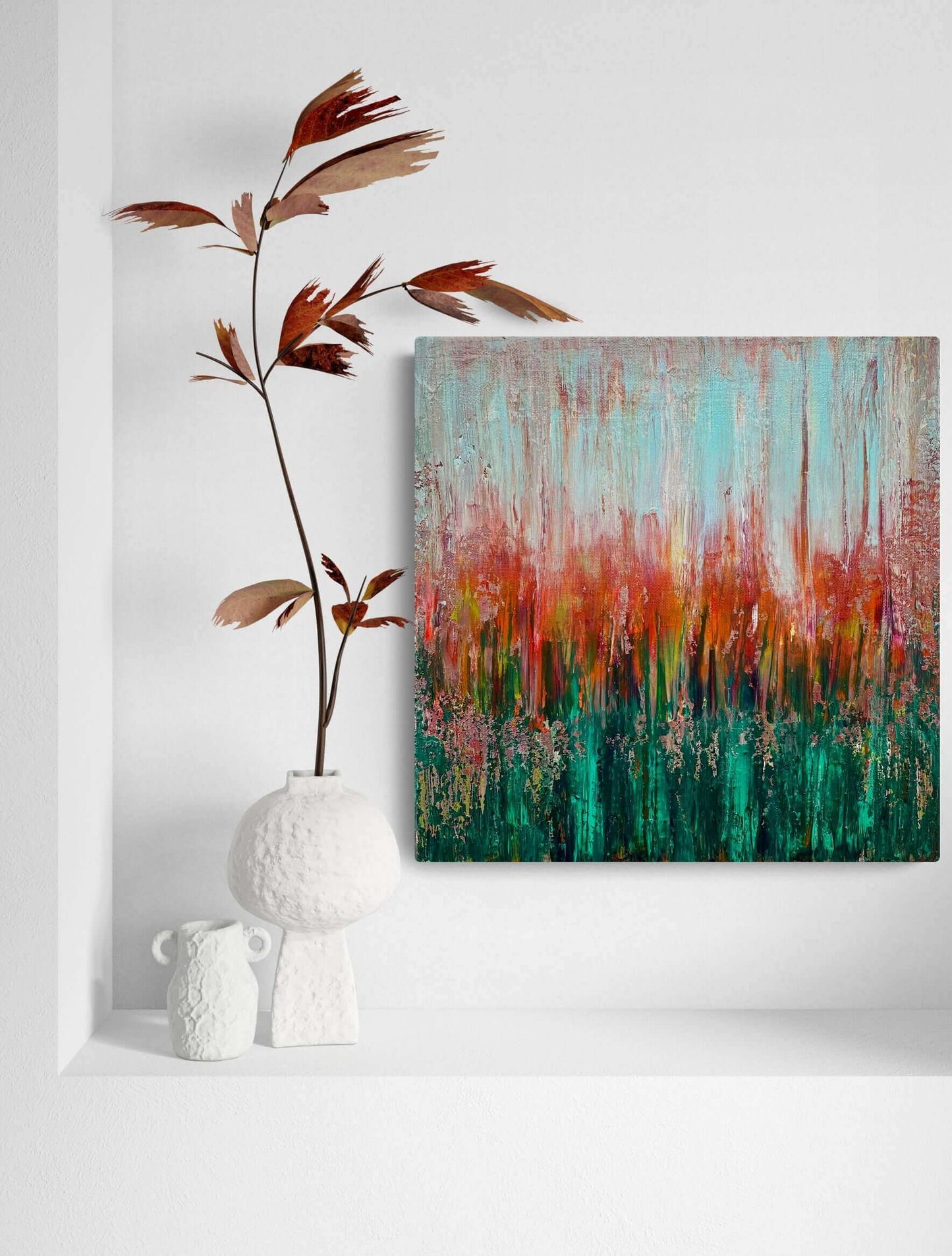 Original art painting on canvas for sale wall art artwork oil acrylic fine abstract online hand painted textured contemporary gallery artist floral flower trees