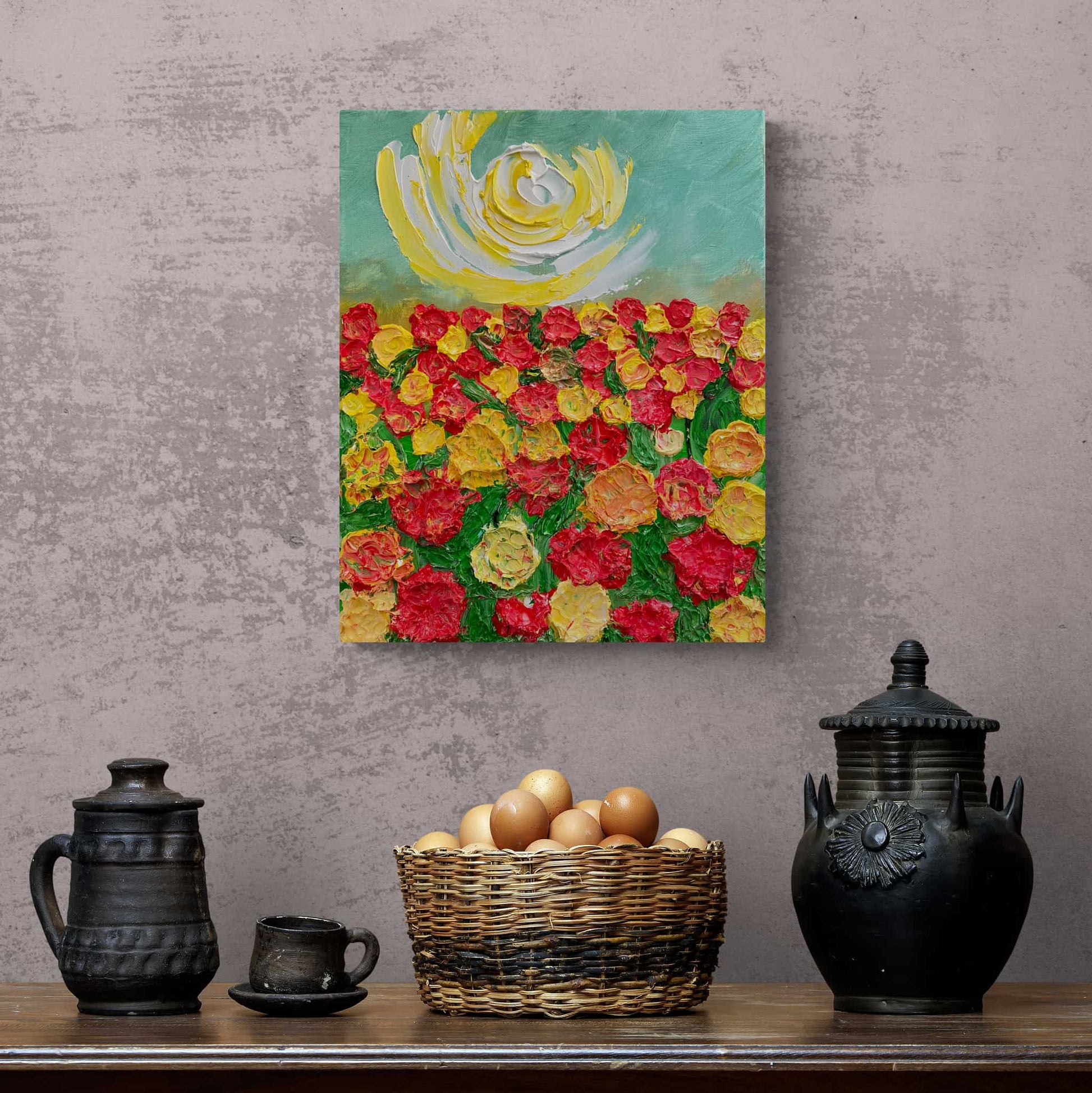 Original art painting on canvas for sale wall art artwork oil acrylic fine abstract online hand painted textured contemporary gallery artist floral flower