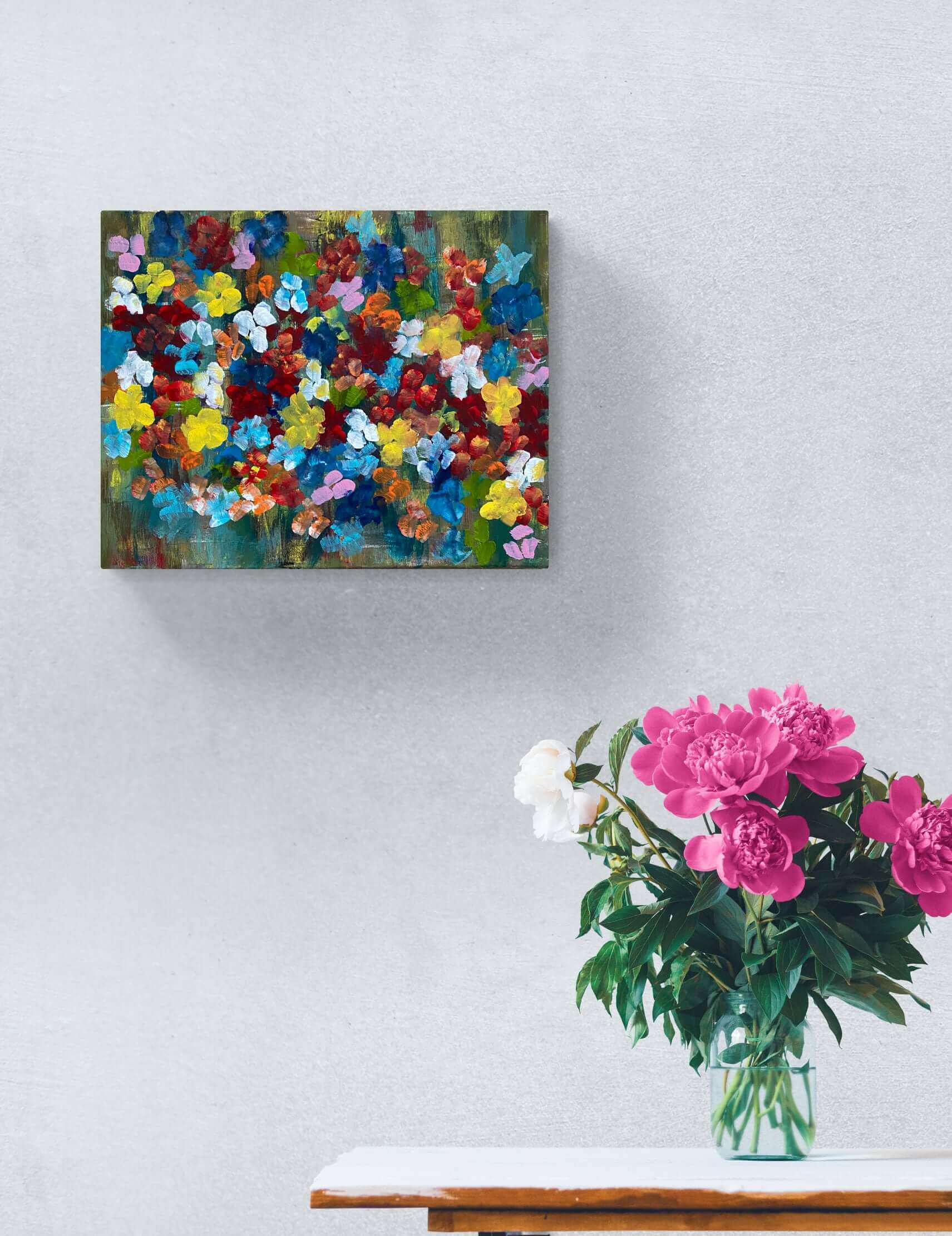 Original art painting on canvas for sale wall art artwork oil acrylic fine abstract online hand painted textured contemporary gallery artist floral flower