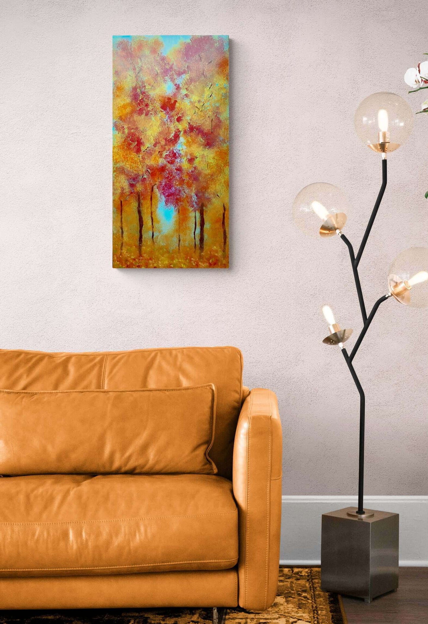 Original art painting on canvas for sale wall art artwork oil acrylic fine abstract online hand painted textured contemporary gallery artist landscape trees lake forest